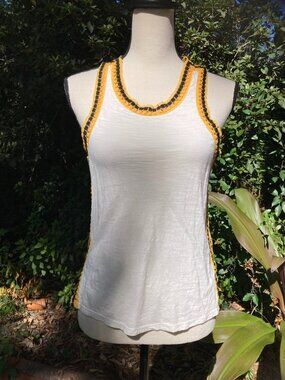 Free People Crochet Racerback Tank - XS, Bora Bora Sleeveless Top, We The Free